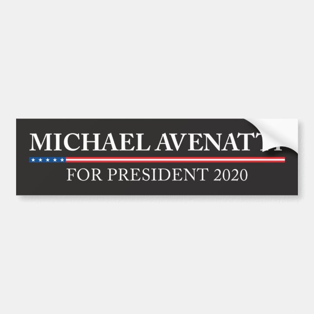 Michael Avenatti für Präsidenten Autoaufkleber (Vorne)