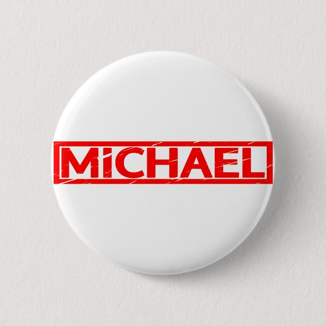 Michael Briefmarke Button (Vorderseite)