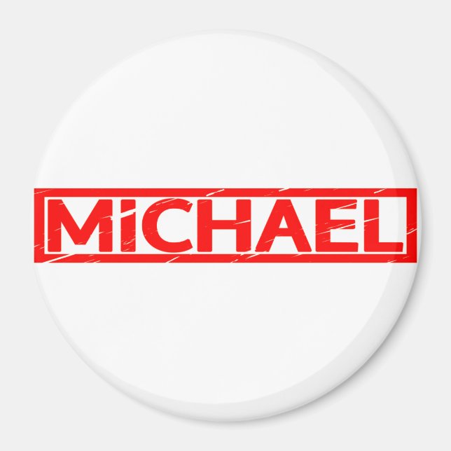 Michael Briefmarke Magnet (Vorne)