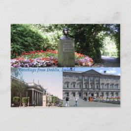 Michael Collins Denkmal, Grüße aus Dublin Postkarte