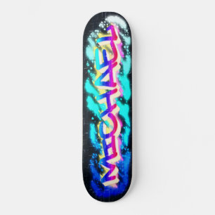 MICHAEL Customized Graffiti Skateboard
