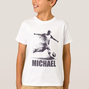 Michael Fußball Jungen Personalisierter Vorname Mi T-Shirt
