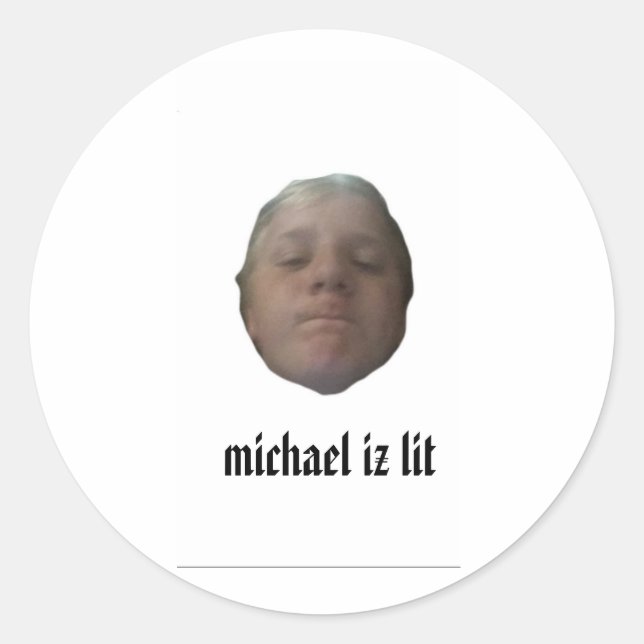 michael iz lit Aufkleber (Vorderseite)