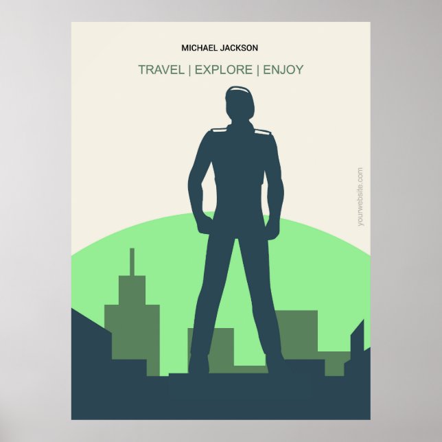 Michael Jackson, der Sänger Poster (Vorne)