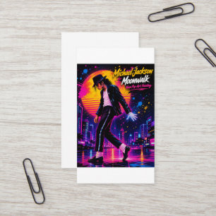 Michael Jackson Moonwalk King of Pop Retro-Tribut Visitenkarte