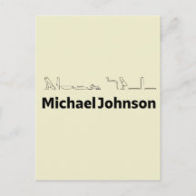 Michael Johnson übersetzt in Hieroglyphen