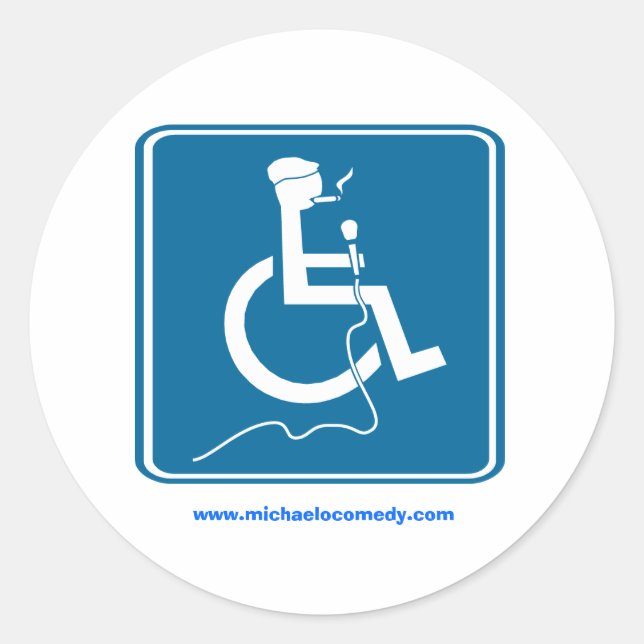 Michael O'Connell Logo-Stickers Groß Runder Aufkleber (Vorderseite)