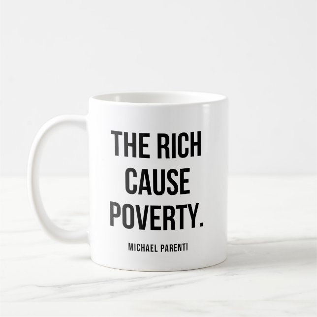 Michael Parenti Zitat Kaffeetasse (Links)