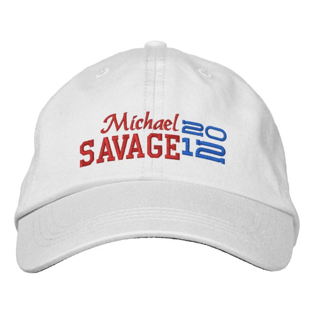 Michael Savage für den Präsidenten 2012 Bestickte Baseballkappe (Vorderseite)