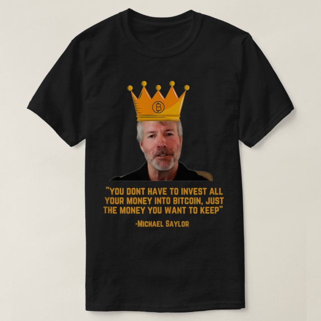 Michael Saylor Bitcoin, Bitcoin T-Shirt (Design vorne)