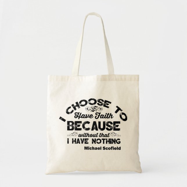 Michael Scofield-Gefängnis Bruch-Taschen-Tasche Tragetasche (Vorne)