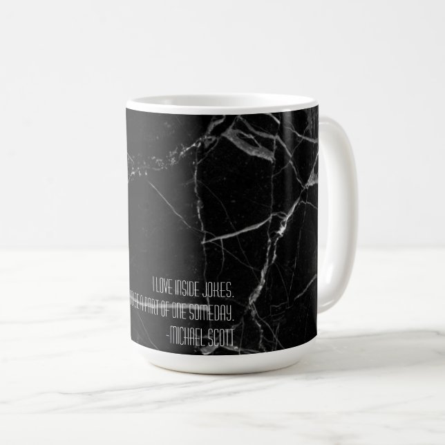 Michael Scott Friendship Inside Joke Modern Coffee Kaffeetasse (VorderseiteRechts)