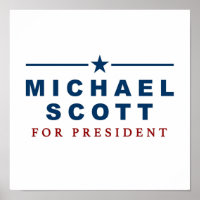 Michael Scott für Präsident des Amtes