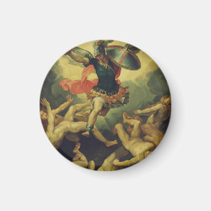 Michael und die gefallenen Engel von Giuseppe Cesa Magnet