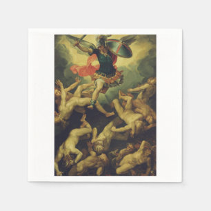 Michael und die gefallenen Engel von Giuseppe Cesa Serviette