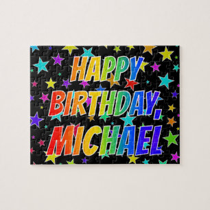 "MICHAEL" Vorname, Spaß "GLÜCKLICHER BIRTHTAG"