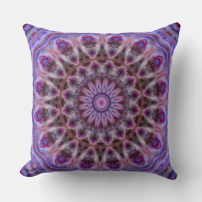 Michaelmas Gänseblümchen-Luxe Mandala-Kissen Kissen (Vorderseite)