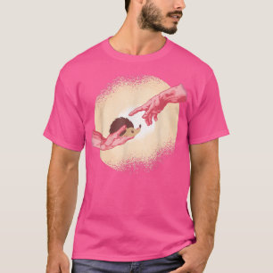Michel Angelo Hand des lustigen und guten Igels T-Shirt
