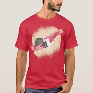 Michel Angelo Hand von Gott lustige Porcupine T-Shirt