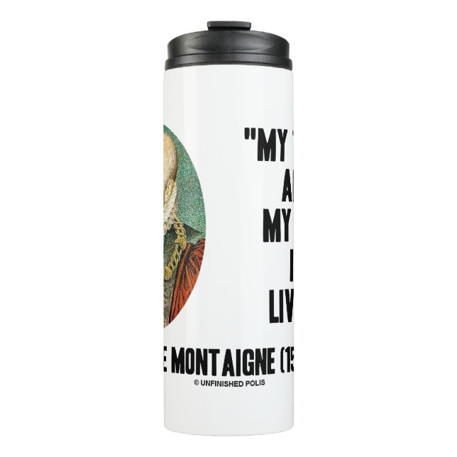 Michel de Montaigne: Mein Handel und meine Kunst l Thermosbecher (Vorderseite)