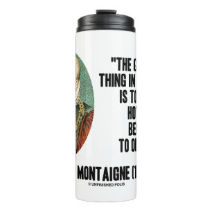 Michel de Montaigne wie man sich selbst zitiert Thermosbecher