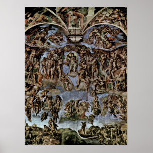 Michelangelo Buonarroti - das letzte Urteil Poster