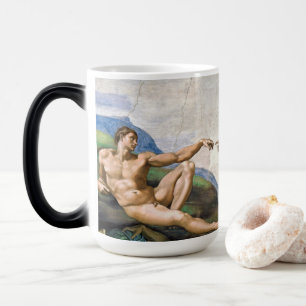 Michelangelo Buonarrotis Die Schöpfung Adams Verwandlungstasse