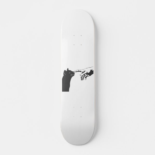 Michelangelo Cat - Choose background color Skateboard (Vorne)