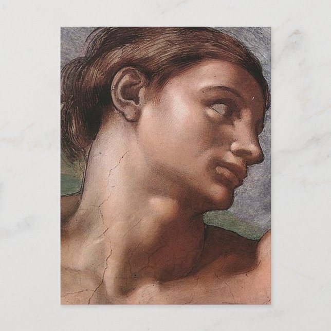 Michelangelo Creation Adam God Art Postkarte (Vorderseite)