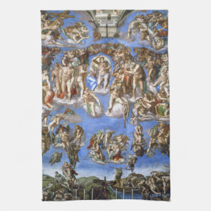 Michelangelo Das Jüngste Gericht Kunstdruck Geschirrtuch