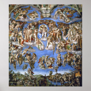 Michelangelo Das Jüngste Gericht Kunstdruck Poster