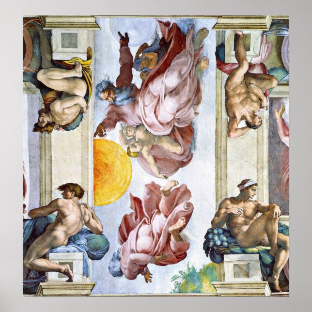 Michelangelo - Die Entstehung von Sonnenmond und S Poster (Vorne)