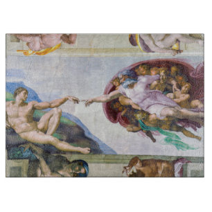 Michelangelo - Die Erschaffung Adams, Sixtinische Schneidebrett