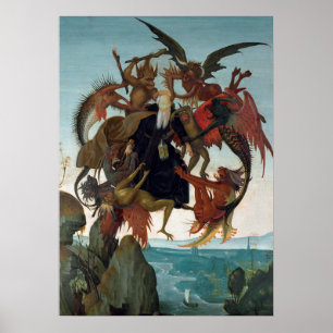 Michelangelo -Die Qual des heiligen Antonius Poster