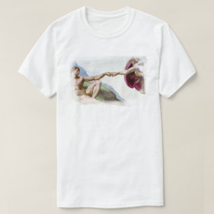 Michelangelo Erschaffung des Menschen - Gott Adam  T-Shirt