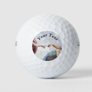 Michelangelo - Erschaffung von Adam Abgeschieden Golfball