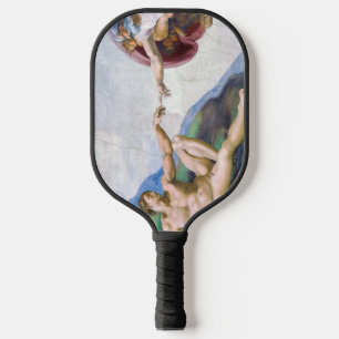 Michelangelo - Erschaffung von Adam Abgeschieden Pickleball Schläger