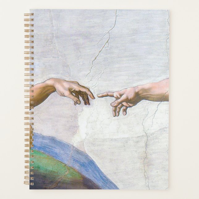 Michelangelo - Erschaffung von Adam Abgeschieden Planer (Vorderseite)