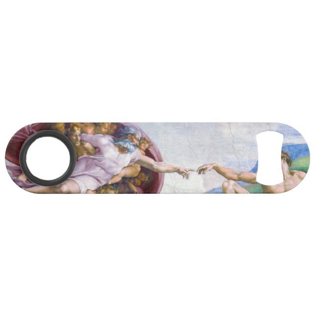 Michelangelo - Erschaffung von Adam Abgeschieden Speed Flaschenöffner (Vorderseite (Horizontal))