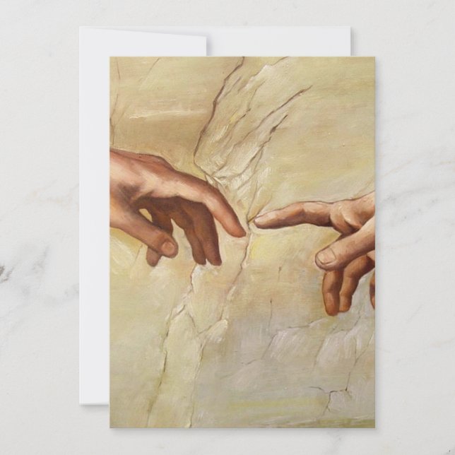 Michelangelo Gründung der Sixtinischen Kapelle von Einladung (Vorderseite)