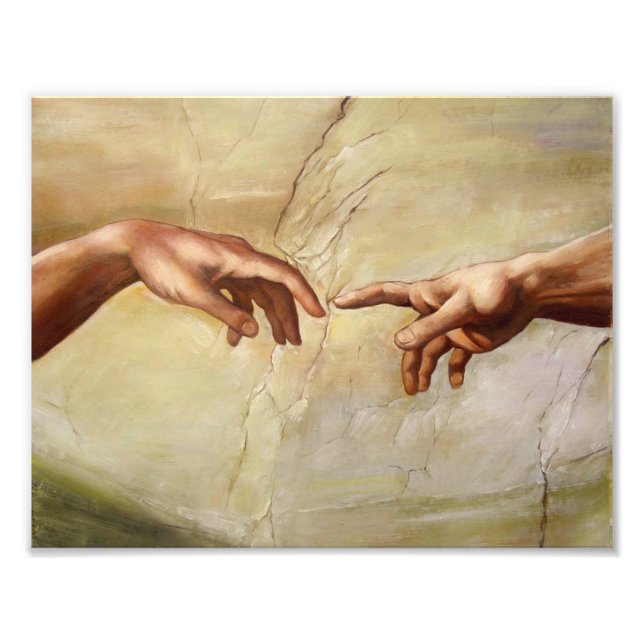 Michelangelo Gründung der Sixtinischen Kapelle von Fotodruck (Vorne)