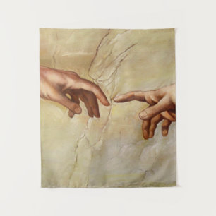 Michelangelo Gründung der Sixtinischen Kapelle von Wandteppich
