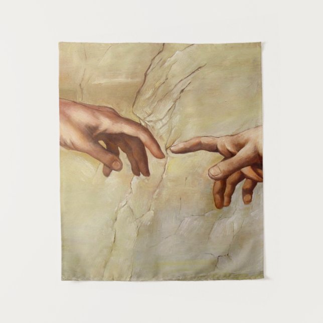 Michelangelo Gründung der Sixtinischen Kapelle von Wandteppich (Vorderseite)