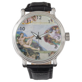 Michelangelo - Gründung von Adam, Sixtinische Kape Armbanduhr