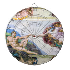 Michelangelo - Gründung von Adam, Sixtinische Kape Dartscheibe