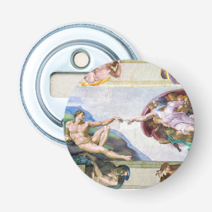 Michelangelo - Gründung von Adam, Sixtinische Kape Flaschenöffner