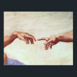 Michelangelo Hands Poster<br><div class="desc">Michelangelo Hände. Fresco Sixtinische Kapelle. Eine der bekanntesten Szenen der Western-Kunst: Dieses Detail aus Michelangelos Schöpfung von Adam zeigt, wie Gott mit seiner Schöpfung auf die Finger der Touch zugeht. Das Werk ist für religiösen und kulturellen Import verantwortlich und steht als eines der bekanntesten Bilder der Welt. Ein großartiges Geschenk...</div>