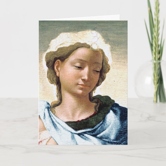 Michelangelo Madonna and Child Christmas Card Karte (Vorderseite)