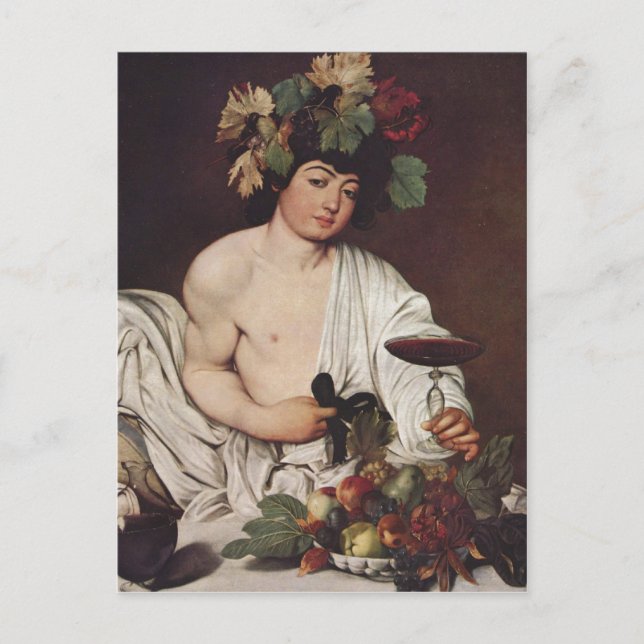 Michelangelo Merisi da Caravaggio Bacchus 1593-159 Postkarte (Vorderseite)