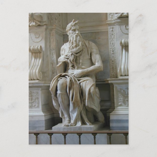 Michelangelo - Moses Postkarte (Vorderseite)